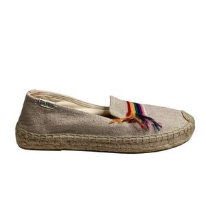 Soludos Women's Pride Rainbow Smoking Slipper Espadrilles Size 7 Boho Chic Ally